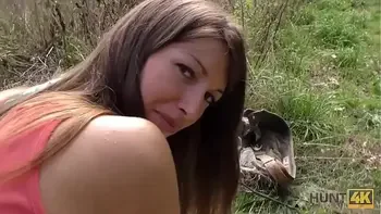 HUNT4K. Naughty chick is happy to have anal sex for good money