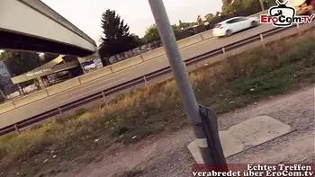 Deutsche Dicke Hausfrau Milf abgeschleppt und Outdoor ein EroCom Date Sexdate gemacht mit dicken Arsch