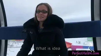 Hot Girl Public Blowjob Dick Stranger and Cum Swallow at the Resort