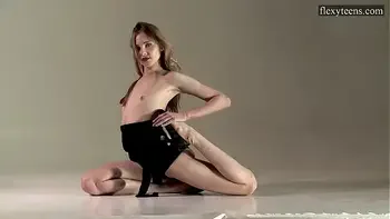 Sofia Zhiraf Russian brunette teen spreading legs