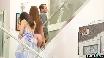 Bisexual squirter stepsister teaching her stepbros wife