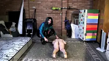 Cross dressing psychopath keeps his fuck meat in a box and takes her out when he wants to play with her.