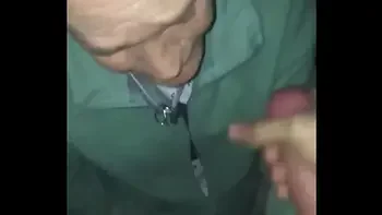 Old lady won’t shut up but gets facial