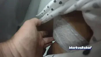 Unknown Guy Lift Step Mom's Dress Stuck her in train wagon & Touching Fingering her Pussy over her panties!