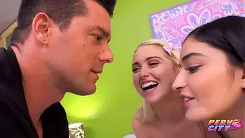 PervCity Emily Willis and Chloe Cherry Teen Anal Threesome