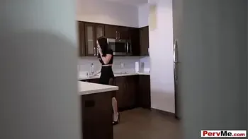 Brunette Italian stepmother has a sex addiction problem