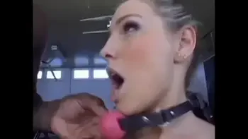 Curious European beauty is not against to wear leather outfit and  play some fetish games with black stud from UK and allows him to bagpipe before taking his huge pecker in her tight ass