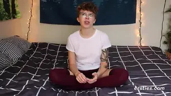 Sweet Petite Margo Masturbates in Sexy Stockings