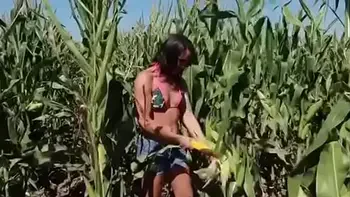 Riley Jacobs checking corn - PREVIEW