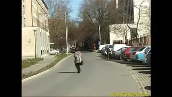 Huge fountain of piss flowing