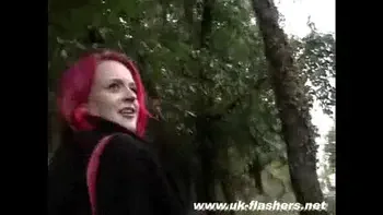 Pregnant Redhead In Public