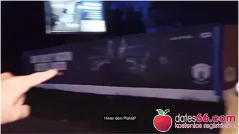 Kessie Shy Fucked Behind Billboard In Berlin