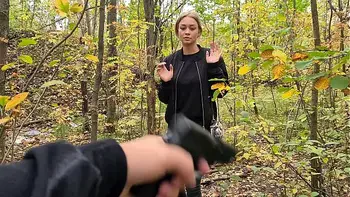 crazy maniac was watching the girl ! then he fucked her in the woods ( Loren strawberry )