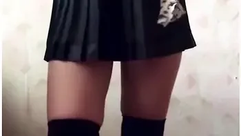 Dancing With Beautiful Legs And Big Ass
