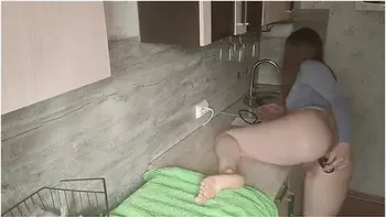 Fucked Her Tight Ass And Pumped Her With Thick Sperm