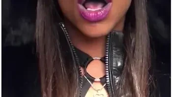 Sugar Baby - Asmr - Sucking Licking Moaning - Leather Jacket - Ebonylovers
