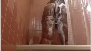 Thick Ebony Tease! Jiggles & Twerks Wet Soapy Ass In The Shower! Cum Fast