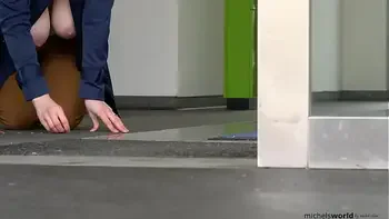 slave with big natural breasts in public