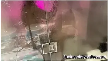 Squirting On The Bathroom Floor