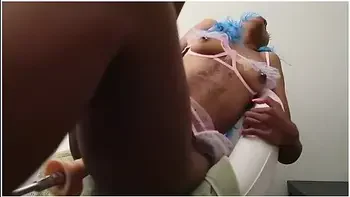 Hairy Pussy Fairy On Her Sex Machine