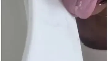 Uniqueen Being Disgusting Peeing And Then Lickin All Over The Toilet And Walls