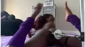 Juicy Ass Ebony Stretches Pussy On Thick Dick