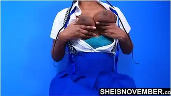 4k 60fps All Black Gigantic Nipples, Areolas, & Titties With Panties Exposed