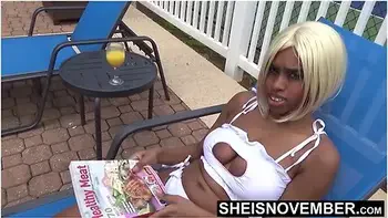 Getting Naked After Hanging Out In The Swimming Pool, Ebony Babe Msnovember