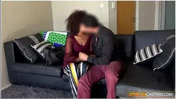 African Casting - Ebony Babe Gets Her Wig Snatched And Big Ass Smashed