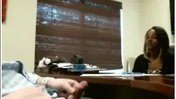 Interview Dickflash Handjob