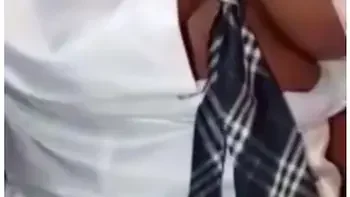 In Uniform: Upskirt Bubble Butt And Panty