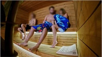 Sauna Adventure Pt1: I Show My Hard Cock To Three People In The Sauna