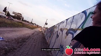 Risky Public Sex: BBW MILF Fucked Hard on Highway POV