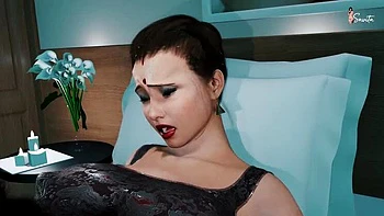 Desi Indian Stepmom Fucks Stepson's Friend in Bedroom - Hot MILF Seduction