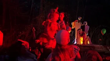 Freaky Clown Party with EdgesOfReality - Big Tits Outdoor Fetish Group Sex