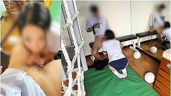 [amateur Creampie]sex With Cute Japanesecall Students To The Gym And Cum