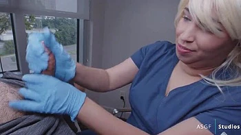 Nurse Blue Clinic Handjob & Cumshot Massage Fetish