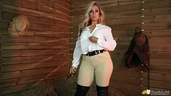 Blonde Milf Shows Off Her Massive Tits While Talking Dirty