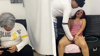 Redhead Teen Doctor Fucks 18 Year Old Latina Stepdaughter While Stepdad Watches