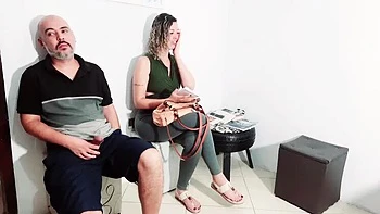 Gabi Sweet Surprise Handjob at Reception - Public Dick Show & Cumshot