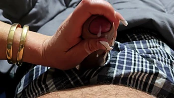 Morning Wood Handjob Massive Cum Shoot After 2 Weeks Of No Ejaculation