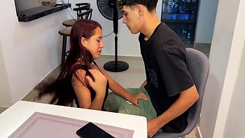 Dont Touch Me Stepbrother Please. My Stepsister Asks Me To Teach Her How To Use Her Cell Phone And I Take The Opportunity To Fuck Her