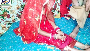 Fast Time Desi Video Hindi Audio Claire Vaise In Red Saree And Blouse Having Fun - Honey Moon