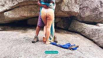 Indian Couple Romance In Outdoor - Saree Sex - Saree Lifted Up And Ass Spanked