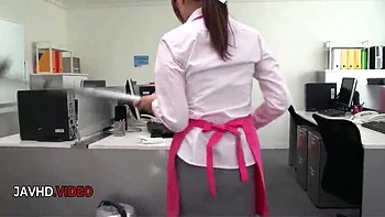 Chihiro Akino Asian Office Lady Hardcore Blowjob to Creampie Finish