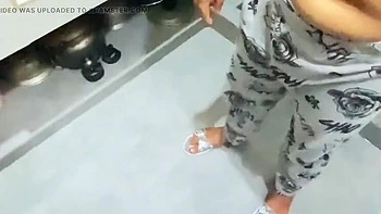 Desi Stepsister With Big Tits Fucks Stepbrother in Kitchen - Nadiyaxxx02