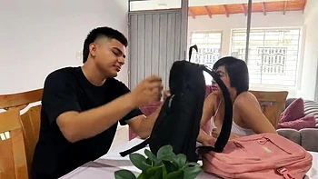 My Best Friend From College Comes Over and We Fuck Hard in Doggy Style - ManuelaAlvarez Big Ass Latina Teen