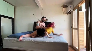 Neighbor Watches Camila Vegas Anal Fuck and Sloppy Blowjob Homemade