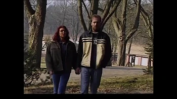 Redhead Wife and Husband Threesome Anal Blowjob Cumshot