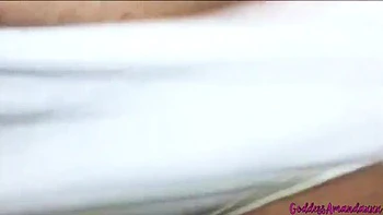 Morning Pee Soaked Panties - Goddess Amanda Masturbating & Fingering Pussy in Bathroom